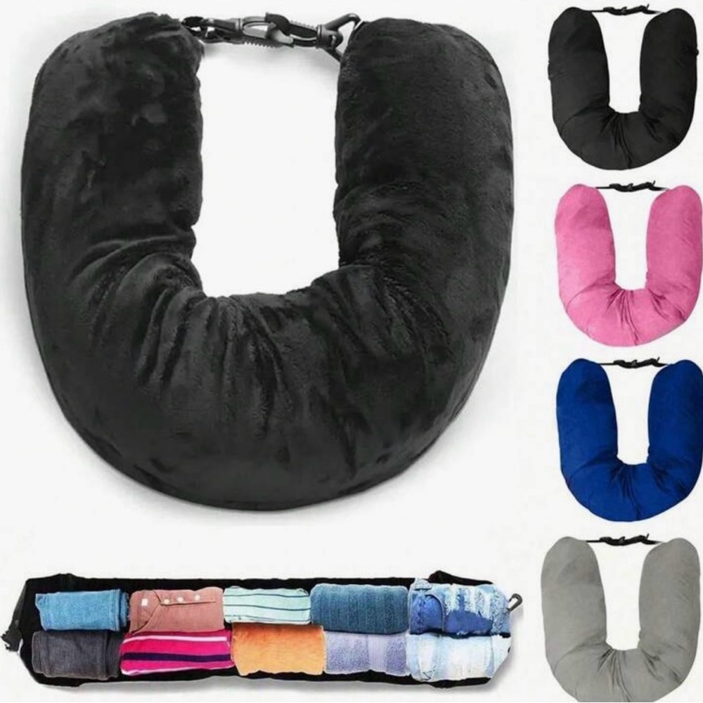 Black Travel Neck Pillow